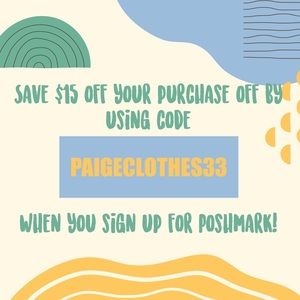 SAVINGS! DISCOUNT OF $15 WITH CODE PAIGECLOTHES33